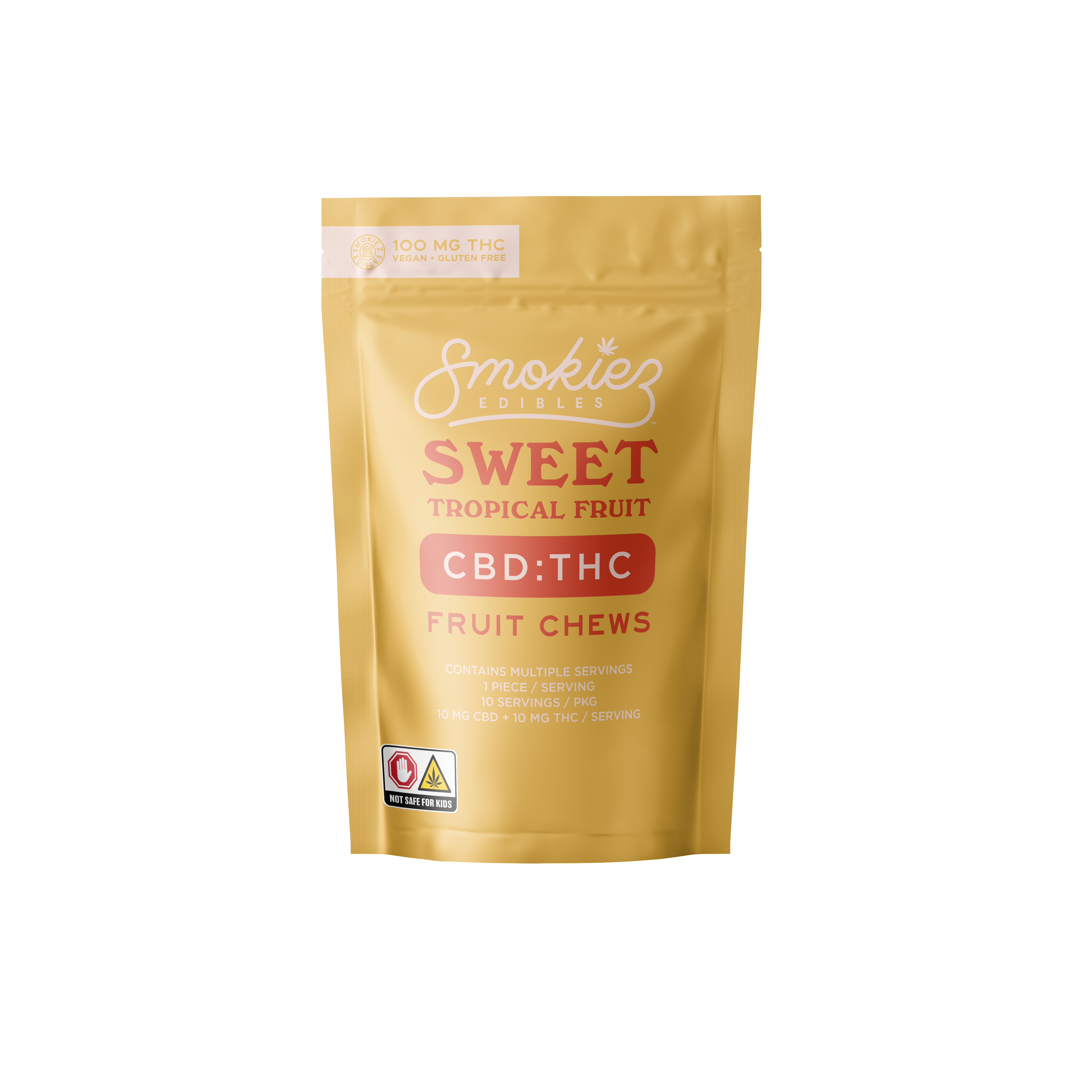 Smokiez Edibles 10pk/100mg- Sweet Tropical Fruit