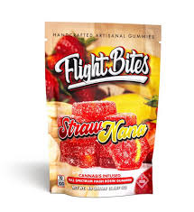 Flight Bites Strawnana 100mg Rosin Gummies