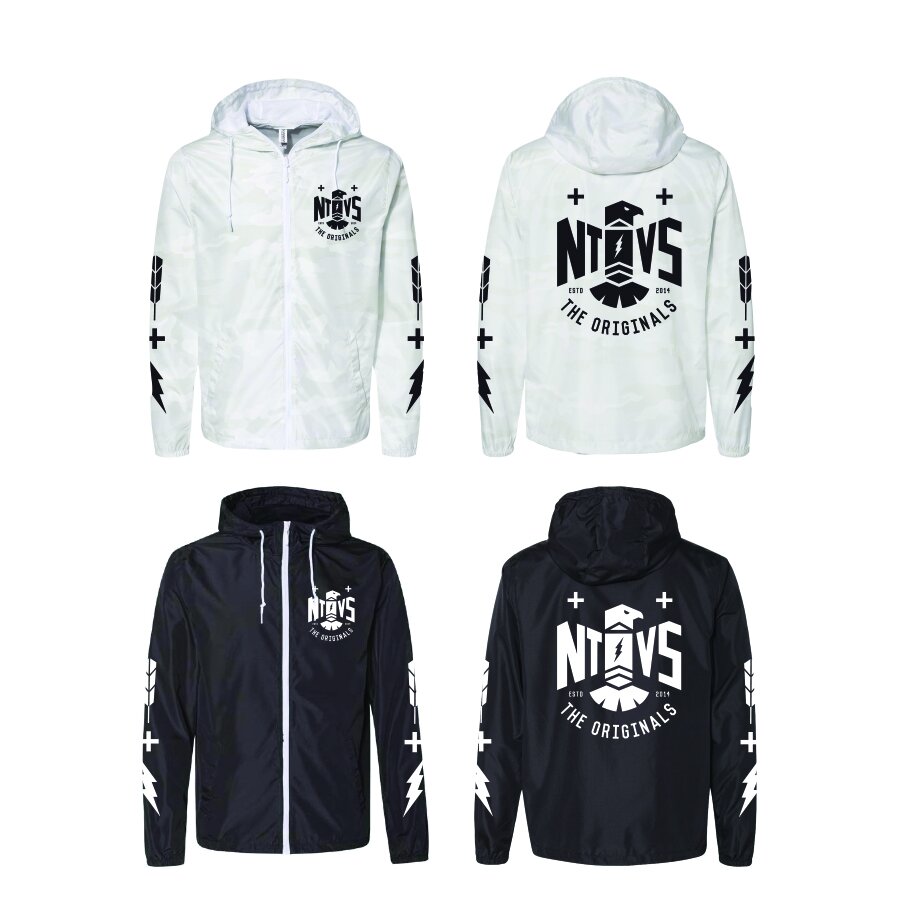 The NTVs Thunderbird Windbreaker - Black Camo - X-Large