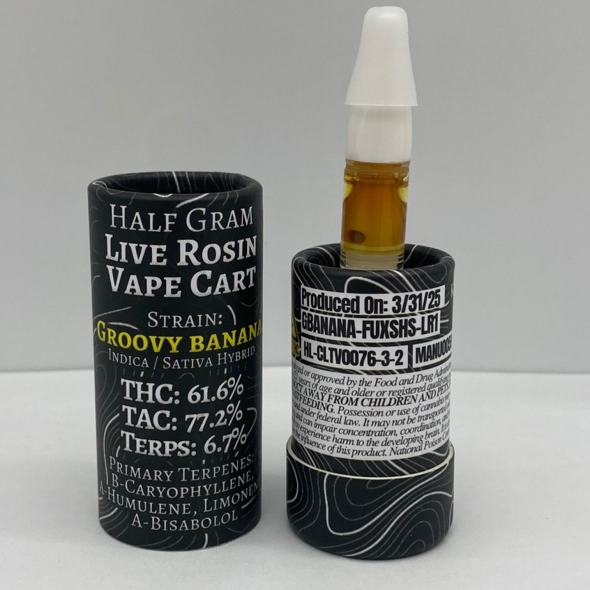 Groovy Banana | Live Rosin Vape Cart