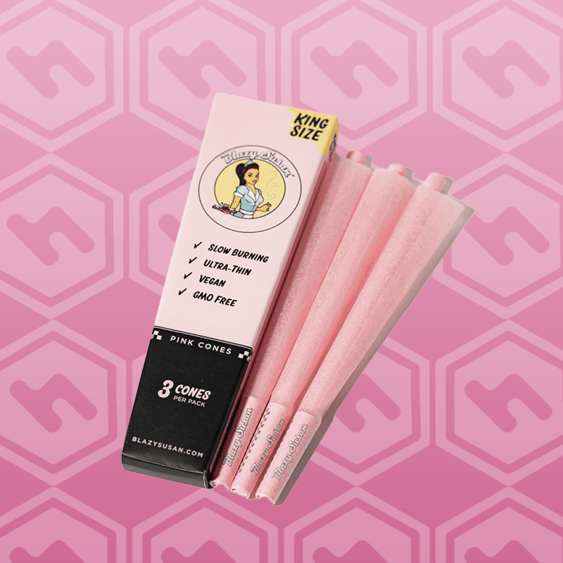 Blazy Susan | Pink | King Size 3 Pack | Cones