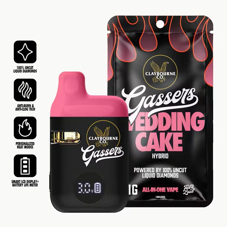 Claybourne Co. -  Wedding Cake Gassers AIO - 1g