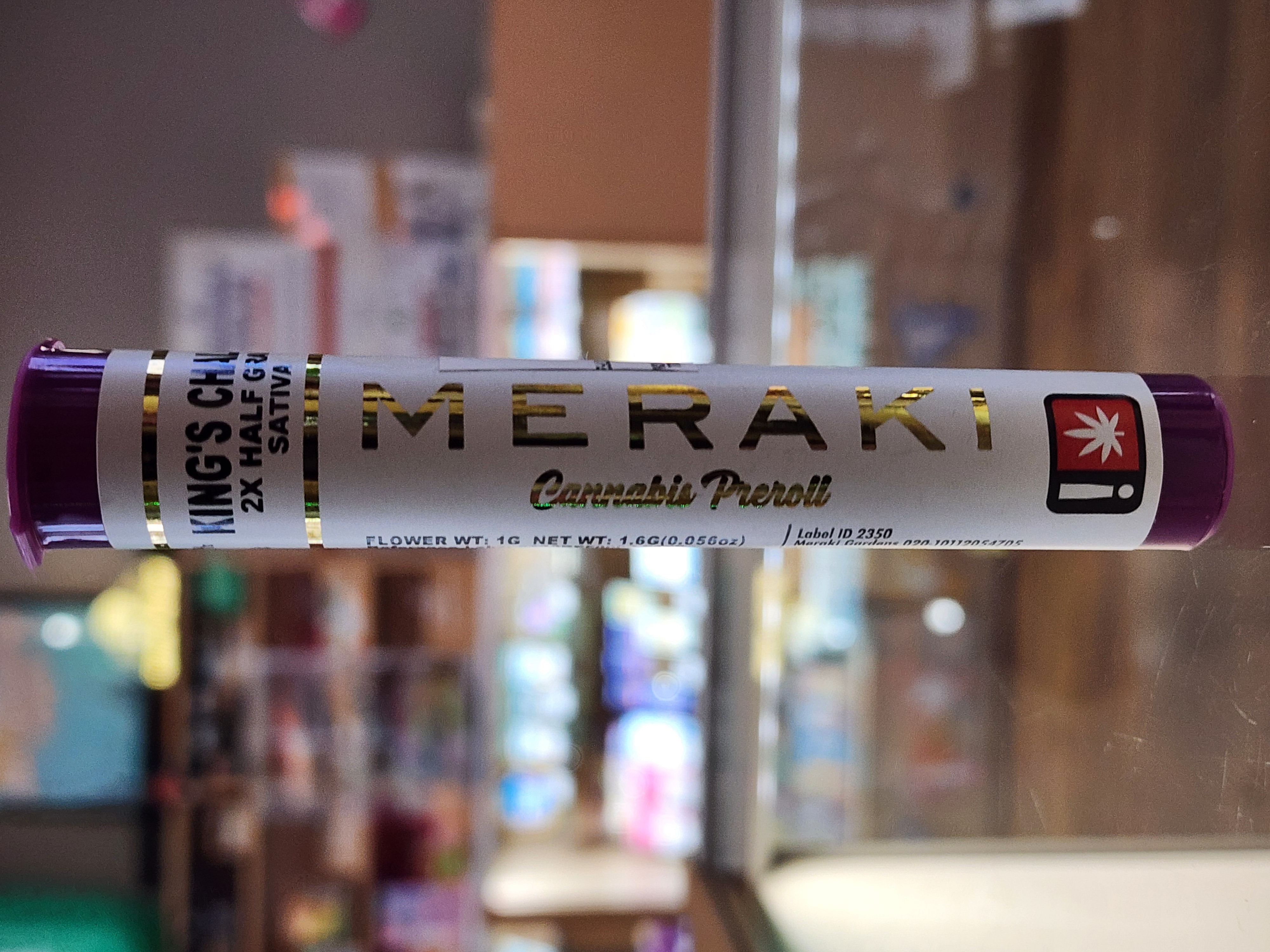 MERAKI - PREROLL - 0.5G x2- SATIVA - KING'S CHALICE