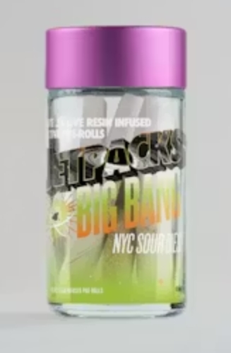 Jetpacks | Big Bang | 0.5g 5pk Infused Prerolls | NYC Sour Diesel