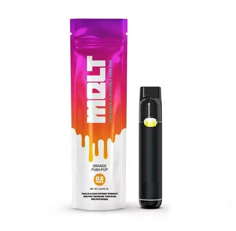 Melt x Clade9 Vape Disposable 0.5g Live Rosin- Orange Push Pop