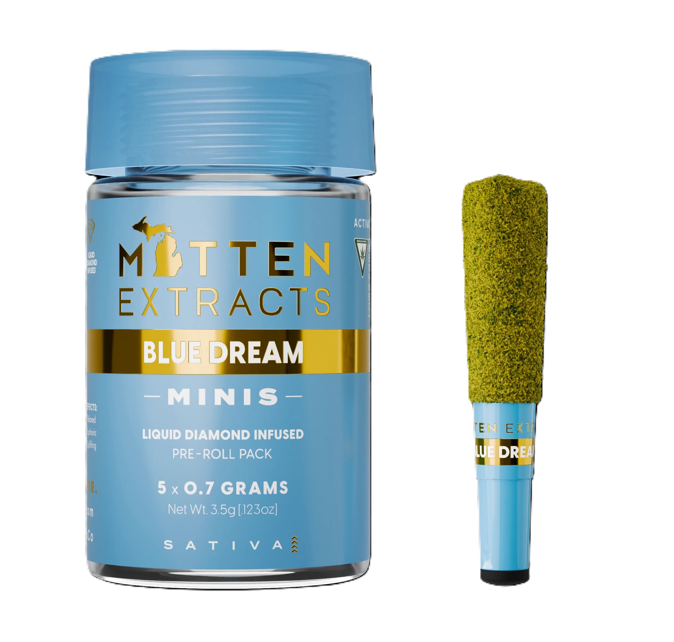Mitten Extracts 3.5G Infused Multipack (5x.7g) - Blue Dream