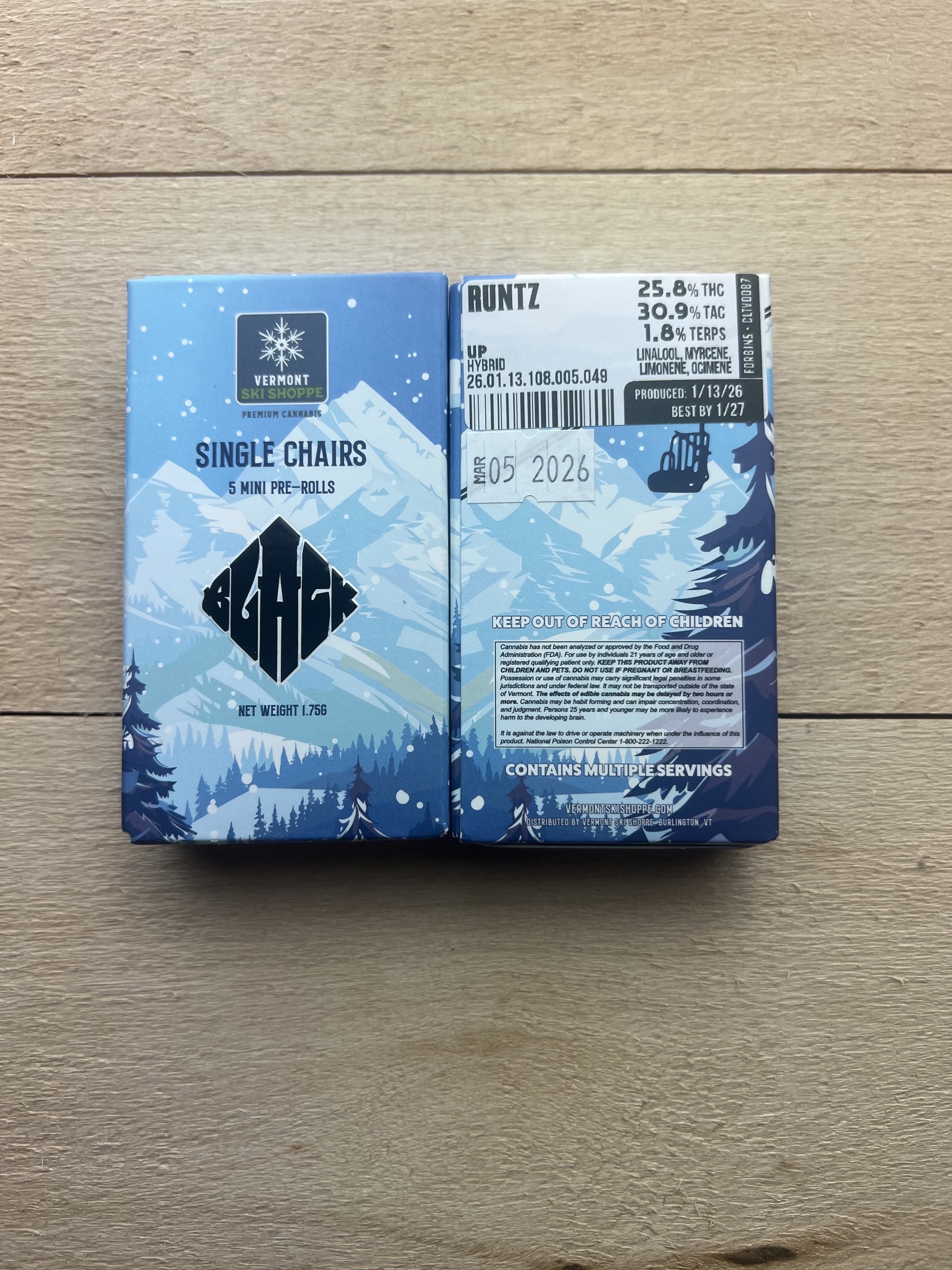 Chairs Runtz 5pck .35g Pre