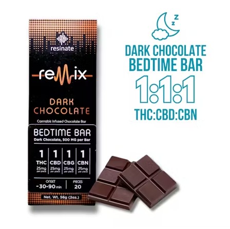 Dark Chocolate Bedtime Bar 1:1:1 | 100mg