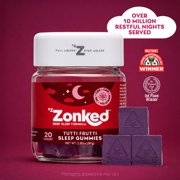 Zonked Tutti Frutti Gummy Jar