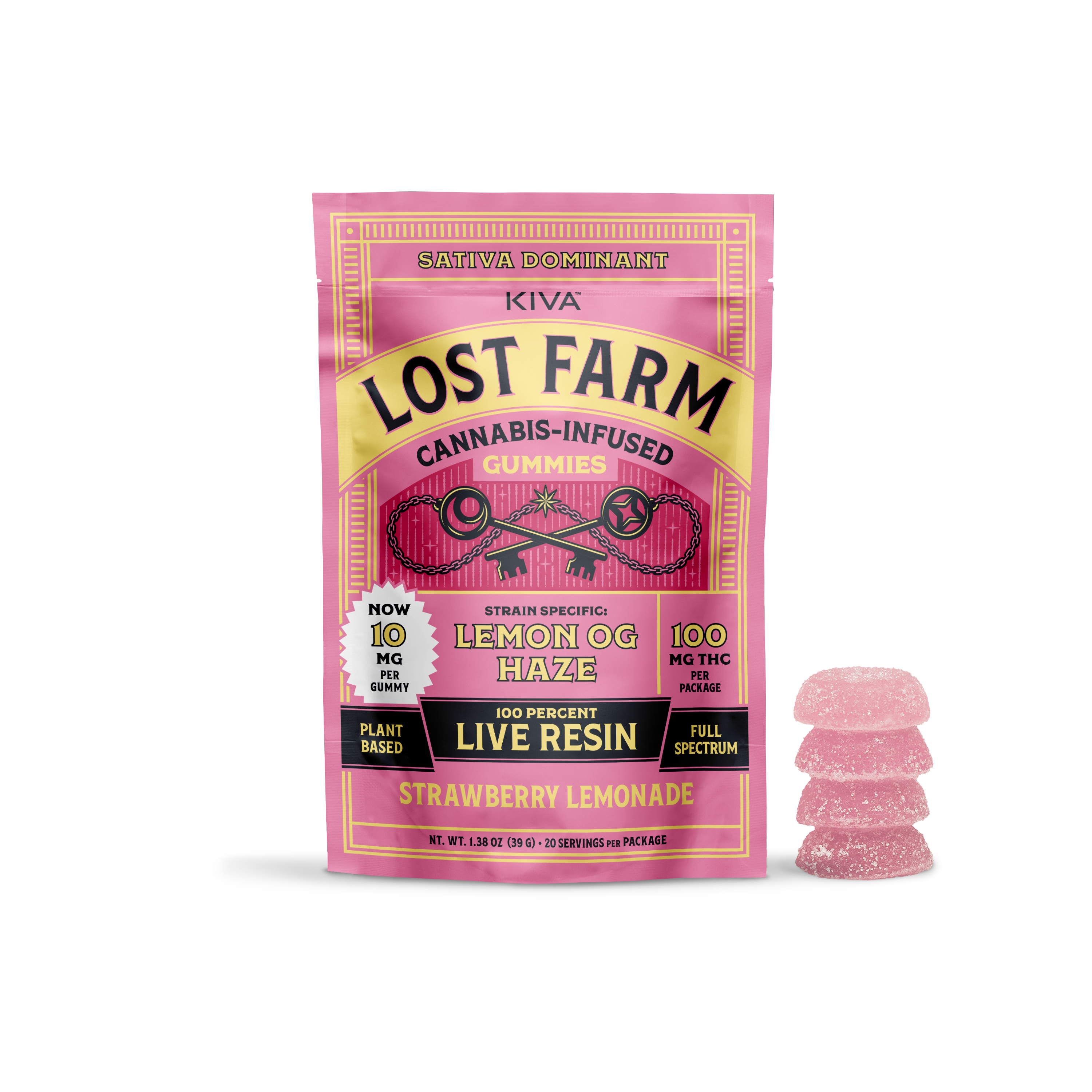 100mg Lost Farm Strawberry Lemonade x Lemon OG Haze (S)
