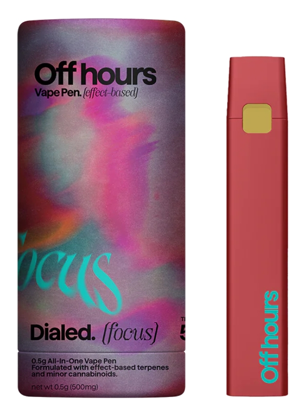 Off Hours | 0.5g AIO Effect Based Vape | Dialed (Focus)