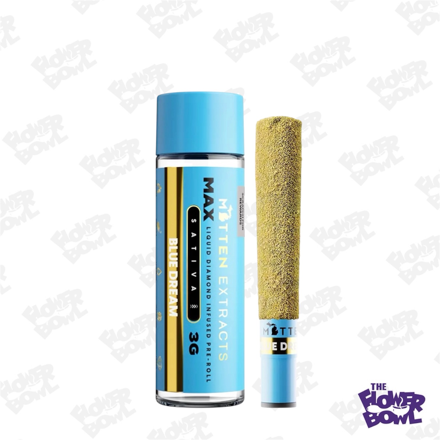 Mitten Extracts: Blue Dream 3G Max Diamond Infused Single Preroll (S)