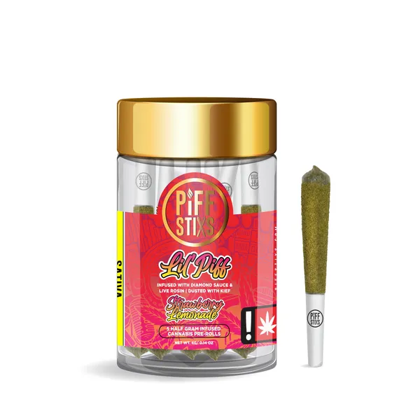 Piff Stixs - Strawberry Lemonade - .5G Infused Preroll 5PK