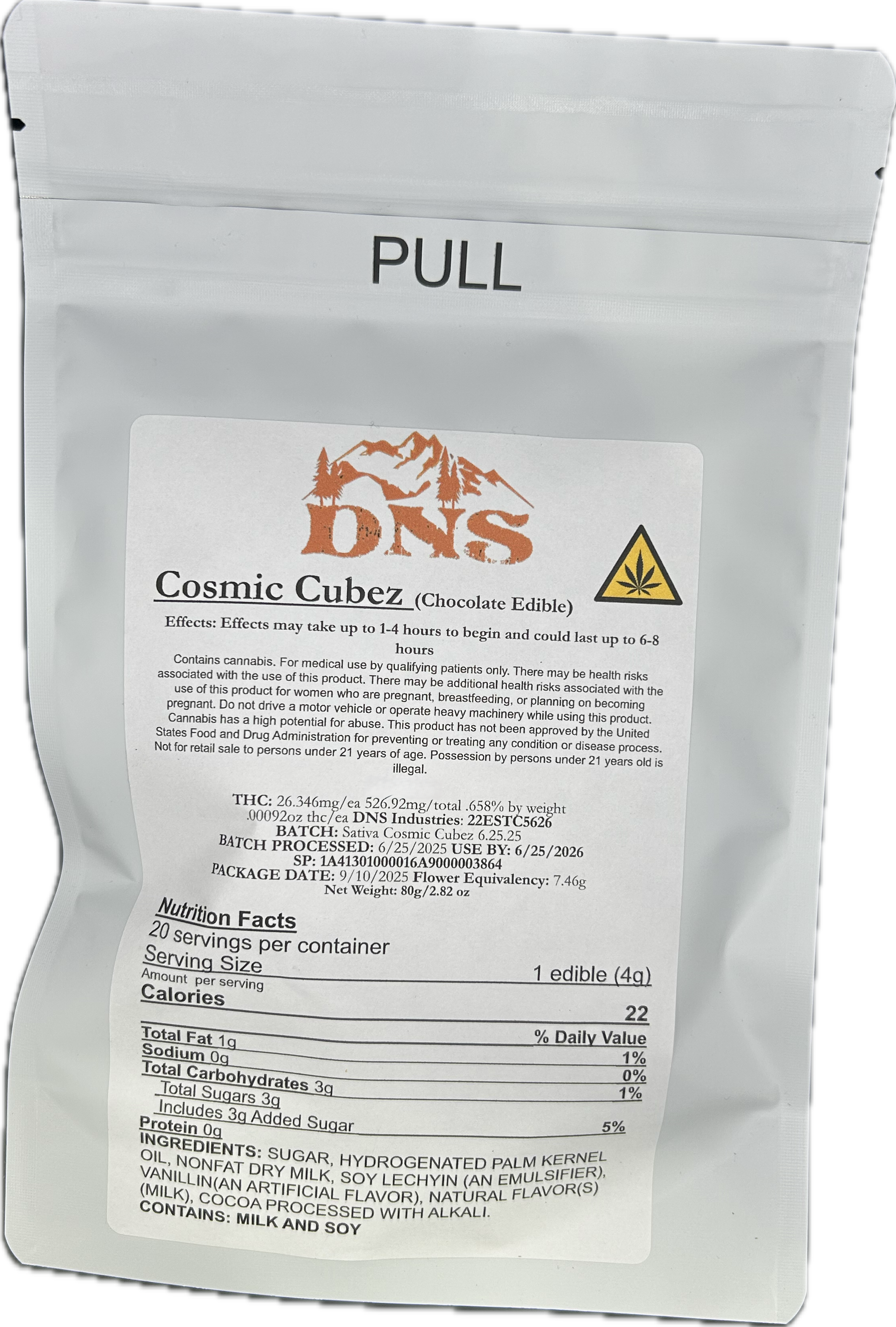 COSMIC CUBEZ SATIVA - Live Rosin Chocolates 20PK