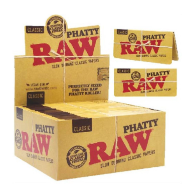 RAW Classic Rolling Papers | Phatty | 32pc