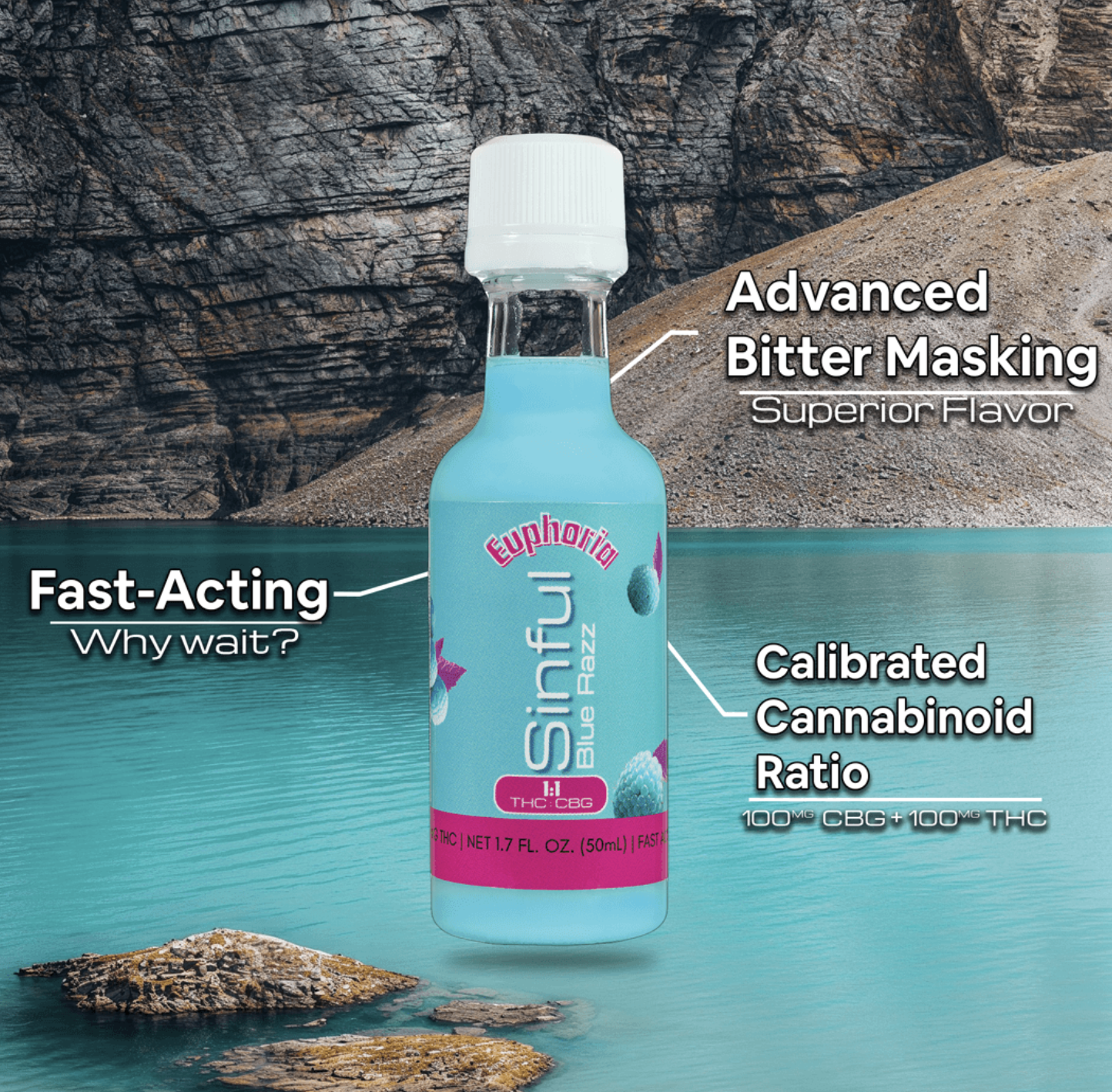 Sinful Shooter Blue Raspberry