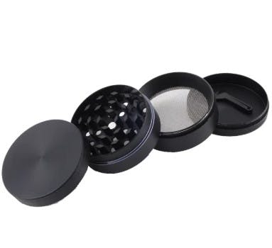 4 Piece 63mm Grinder (Black)