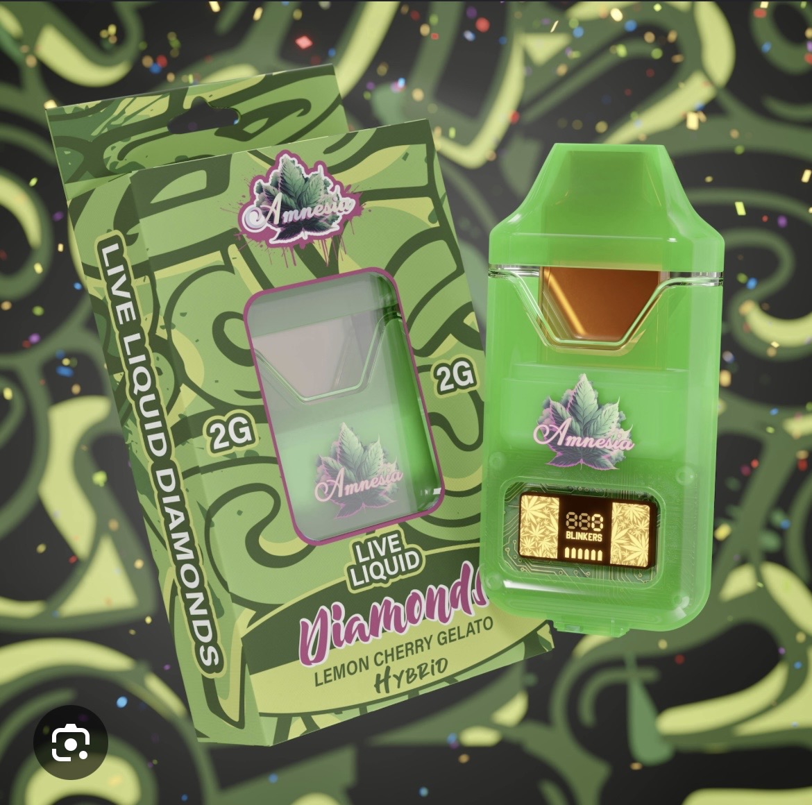 Amnesia Liquid Diamond Disposable Lemon Cherry Gelato