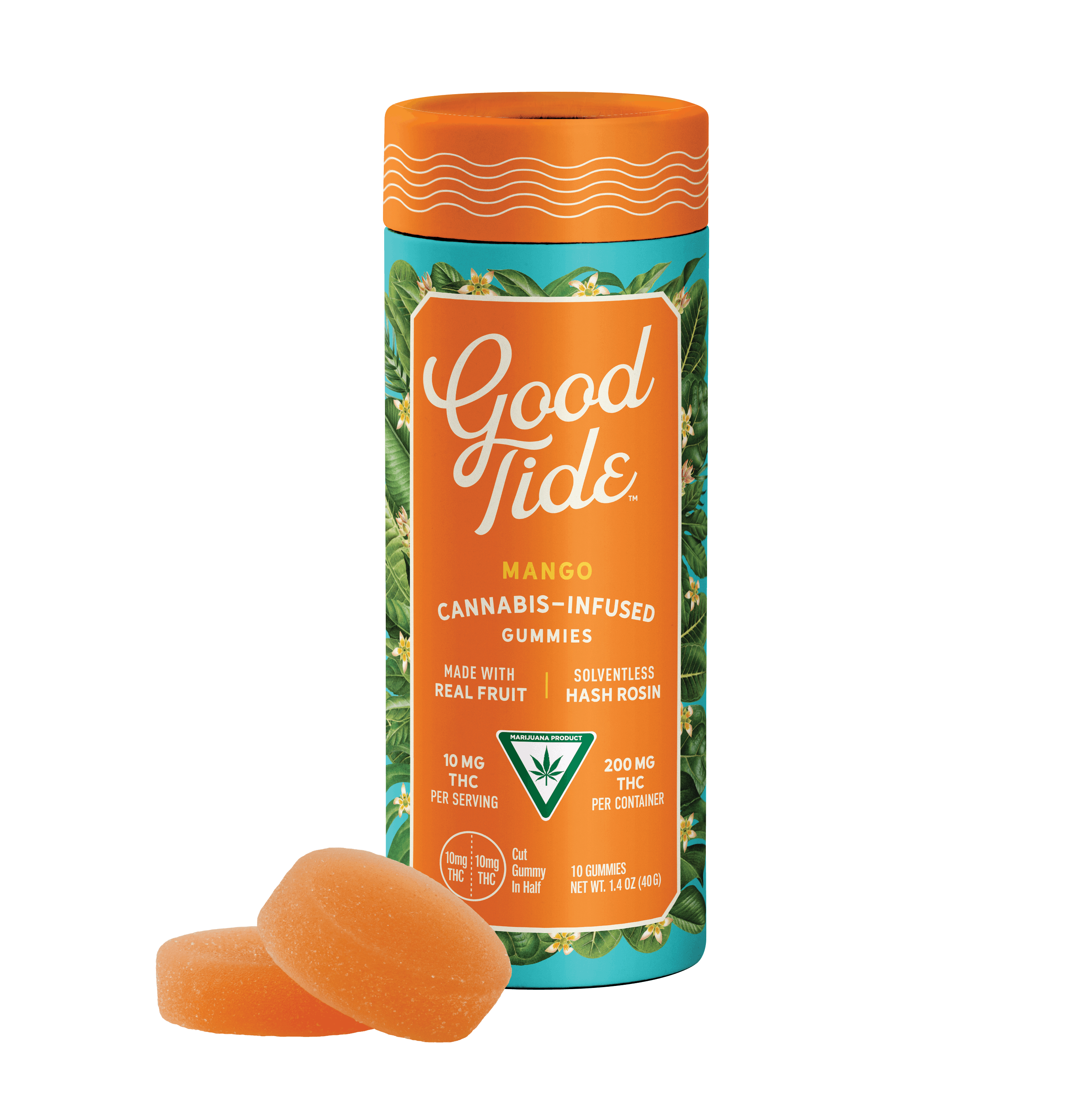 WYLD GT: Mango 200MG Hash Rosin Gummies (I)