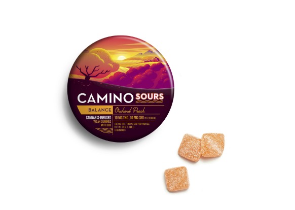 Camino - Orchard Peach Balance Sour Gummies 10pk - 100mg