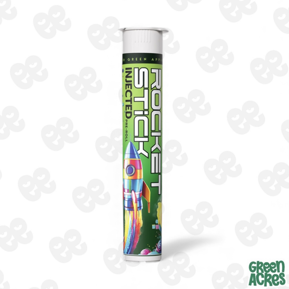 Rocket Stick: Sour Green Apple 1.2G Injected Pre-Roll