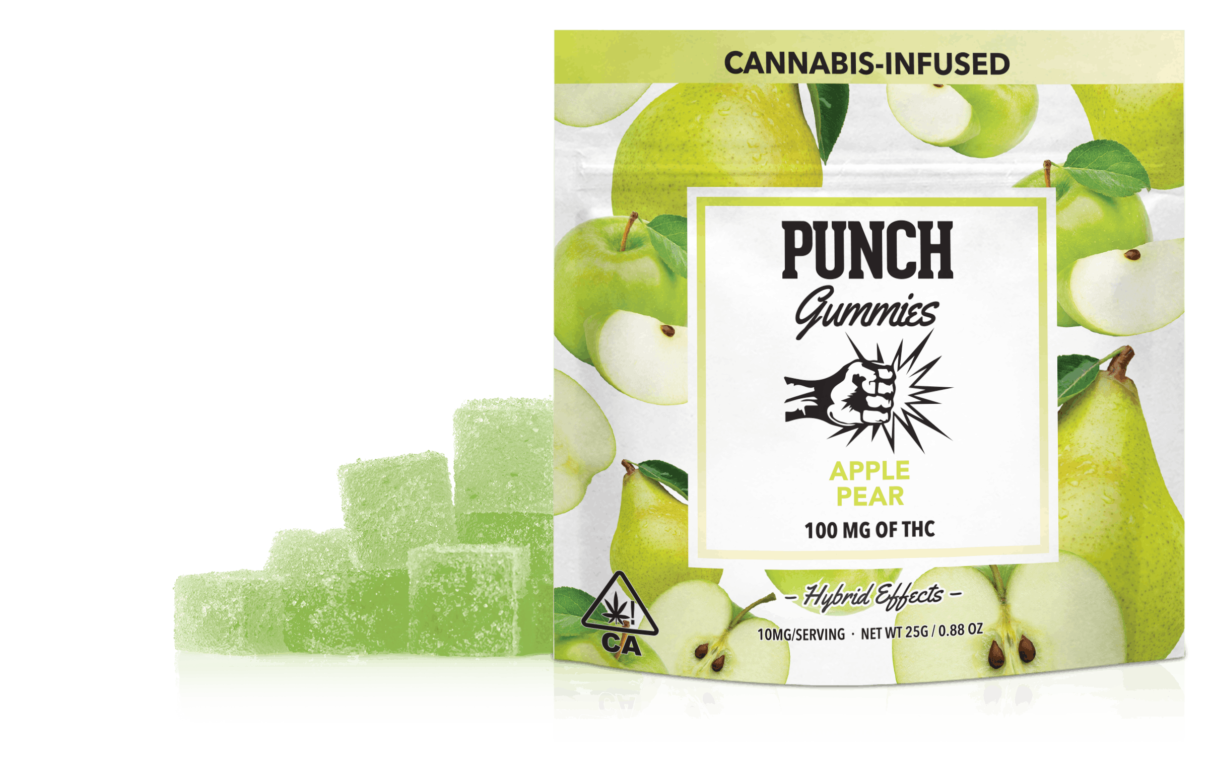 Punch Gummies 100mg - Apple Pear