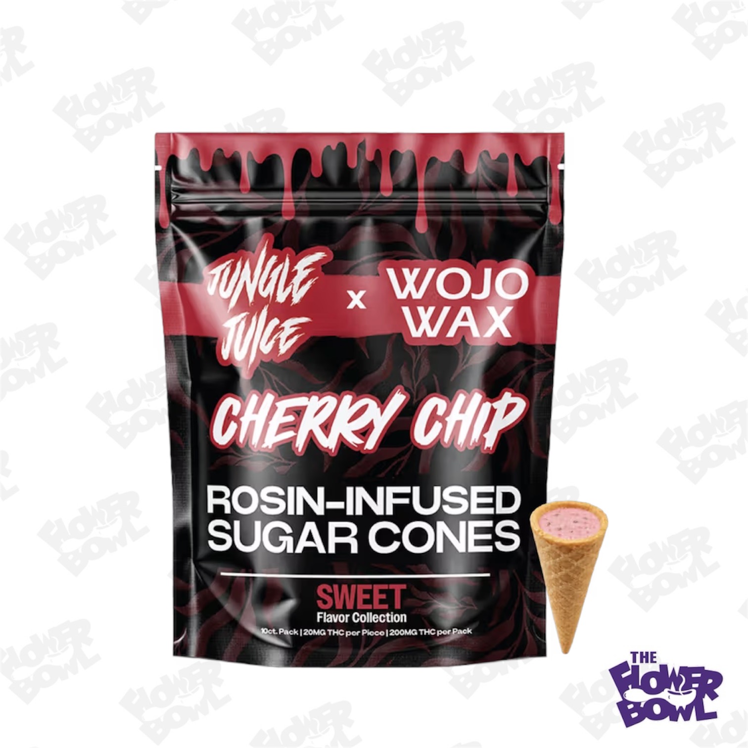 Jungle Juice: Cherry Chip Sugar Cones 200mg