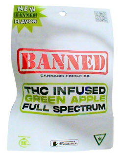 Banned - Green Apple - 200mg Gummies
