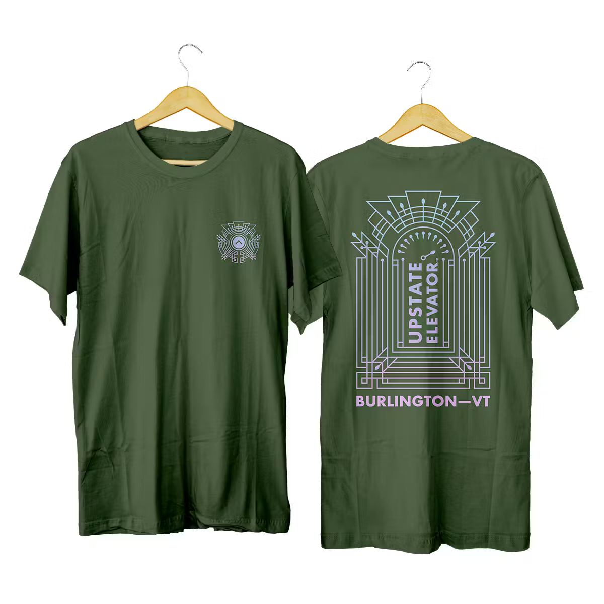 Upstate Unisex Sativa Tee, Olive