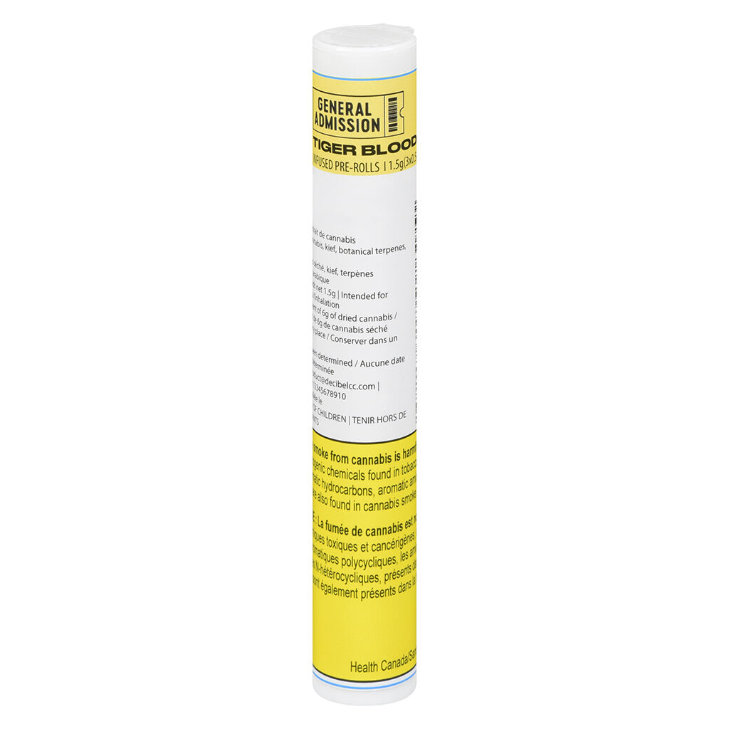 Tiger Blood Distillate Infused Pre-Roll | 3x0.5g