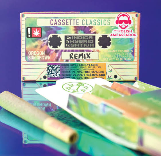 ROGUE RIVER - PREROLL - 0.7G x 5 - H / S / I - LEMON CHERRY GELATO / GRUNTZ / OBAMA RUNTZ