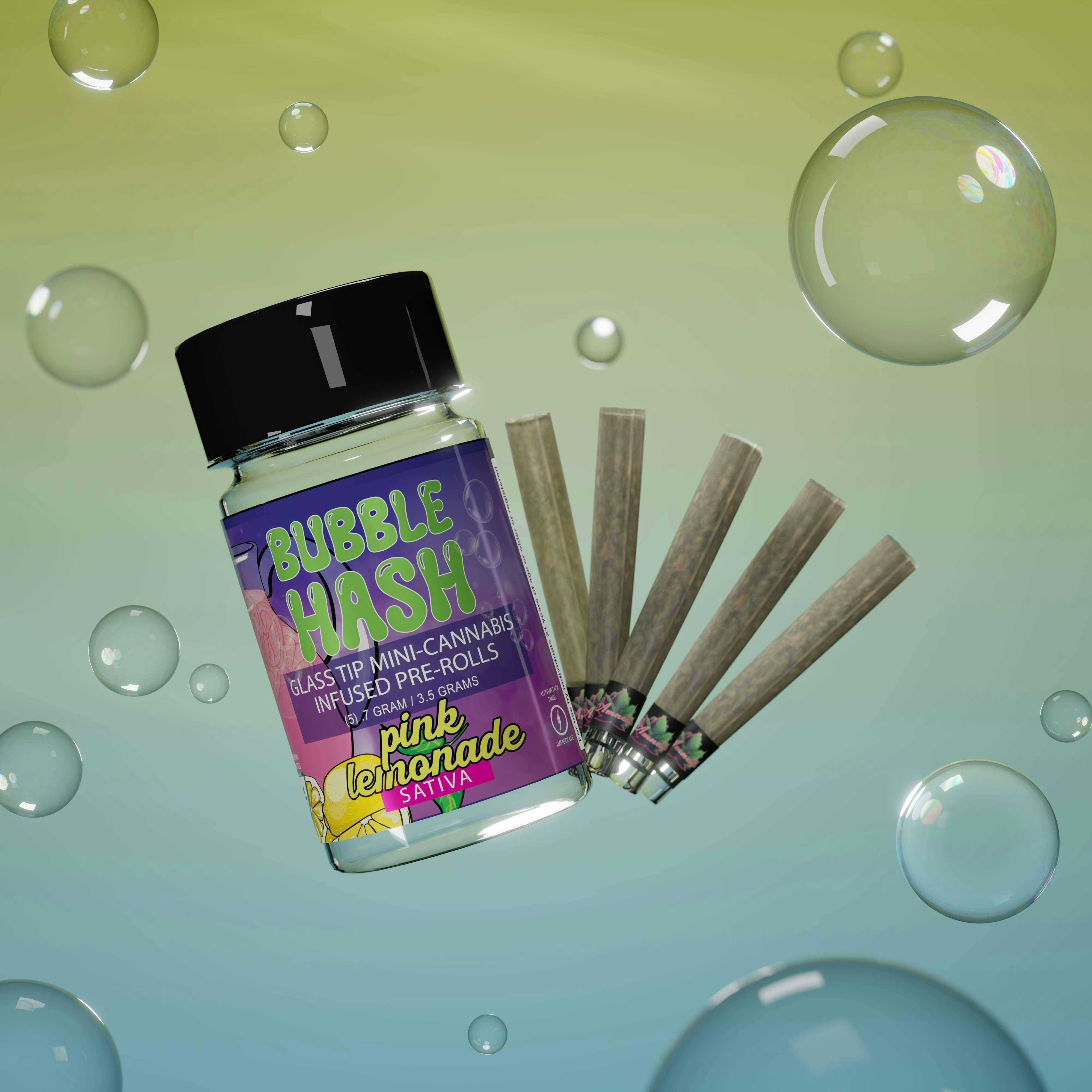 Amnesia | 0.7g - 5pk (3.5g) Infused Preroll Pack | Pink Lemonade