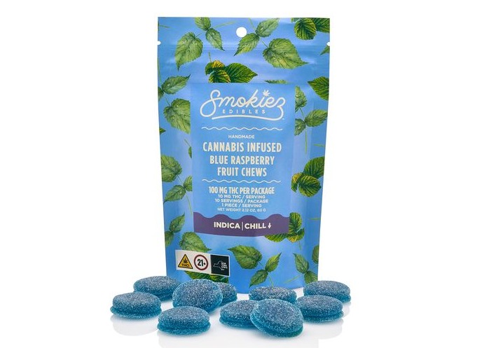 Smokiez - Blue Raspberry Gummies 10pk - 100mg