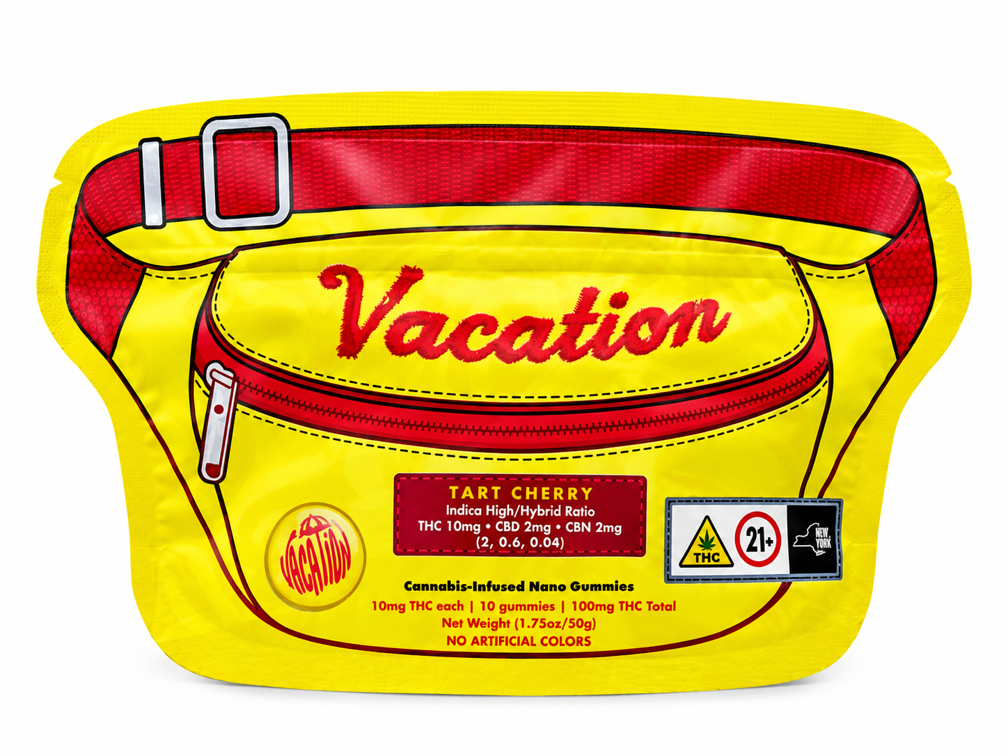 Vacation | Tart Cherry 10:3:2 THC: CBD:CBN | Nano Ratio Gummies | 100mg