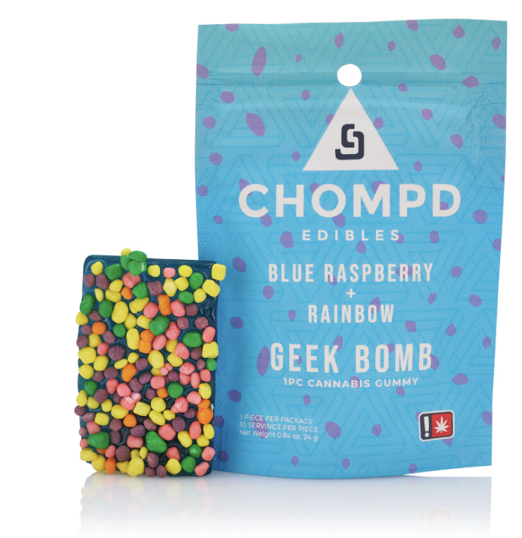 CHOMP'D: Blue Raz Rainbow Geek Bomb