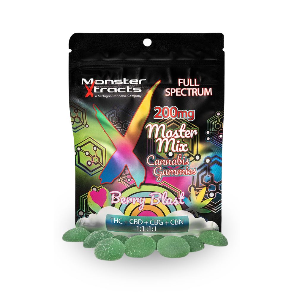 MONSTER | Edible | Gummies | Full Spectrum | 1:1:1:1 | Berry Blast | 200mg