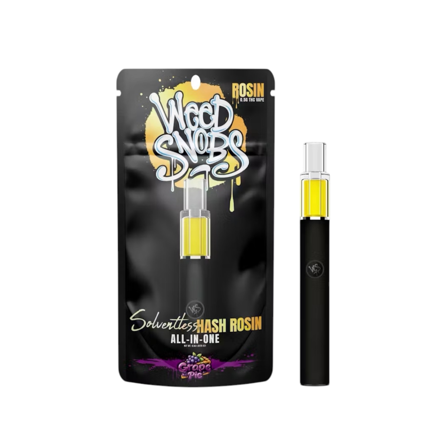 Weed Snobs: Grape Pie 0.5G Rosin Vape Disposable | Green Acres