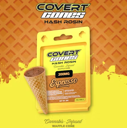 Covert Cups - Espresso - 200mg Hash Rosin Cones