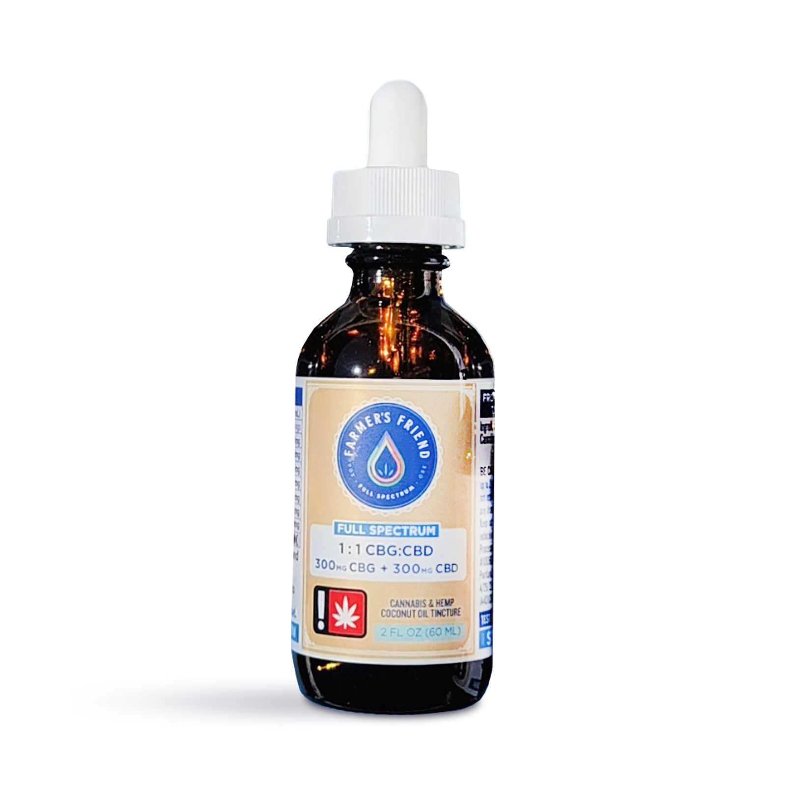 1:1 CBG/CBD Tincture - 2oz