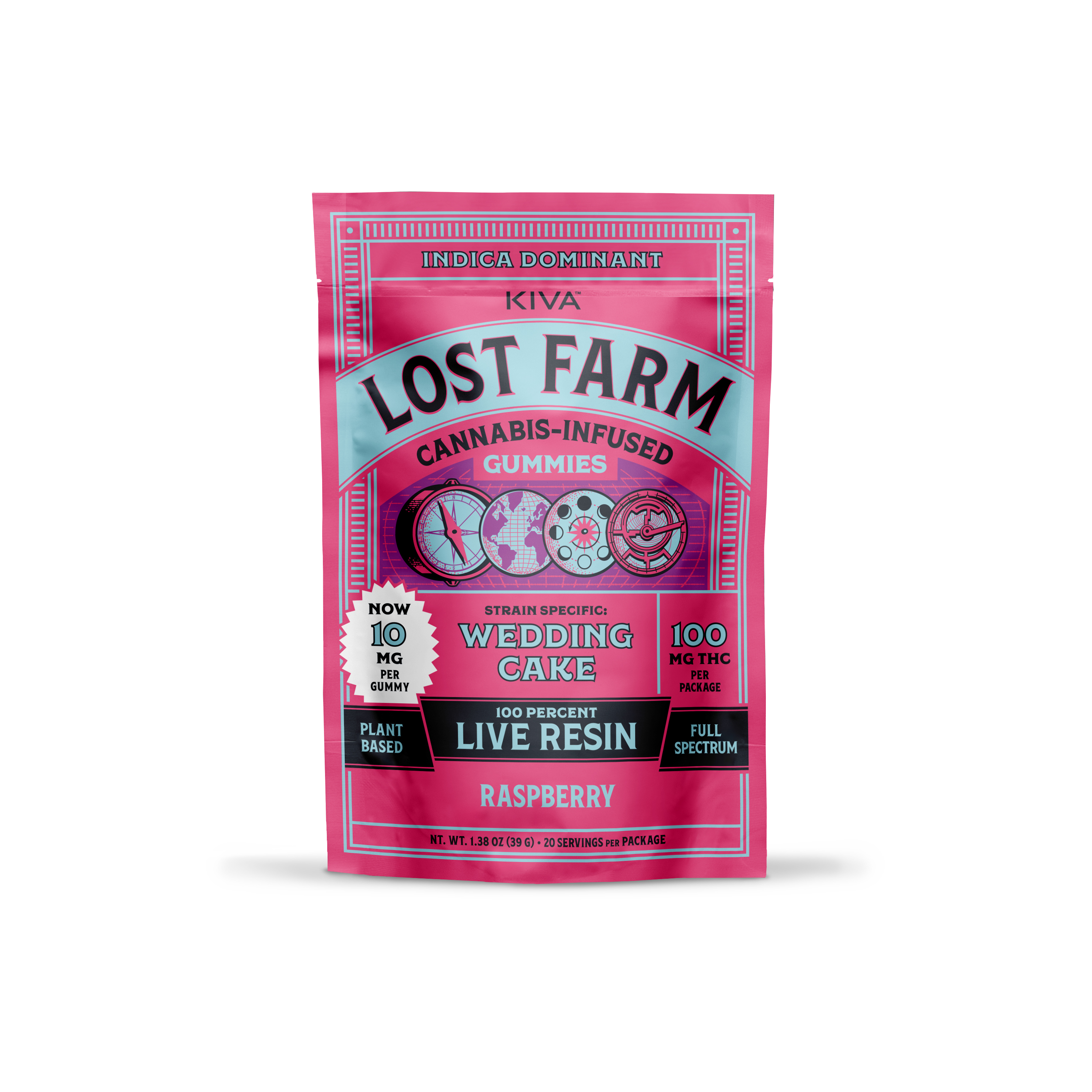 100mg Lost Farm  Raspberry x Wedding Cake  Gummies Edible (I)