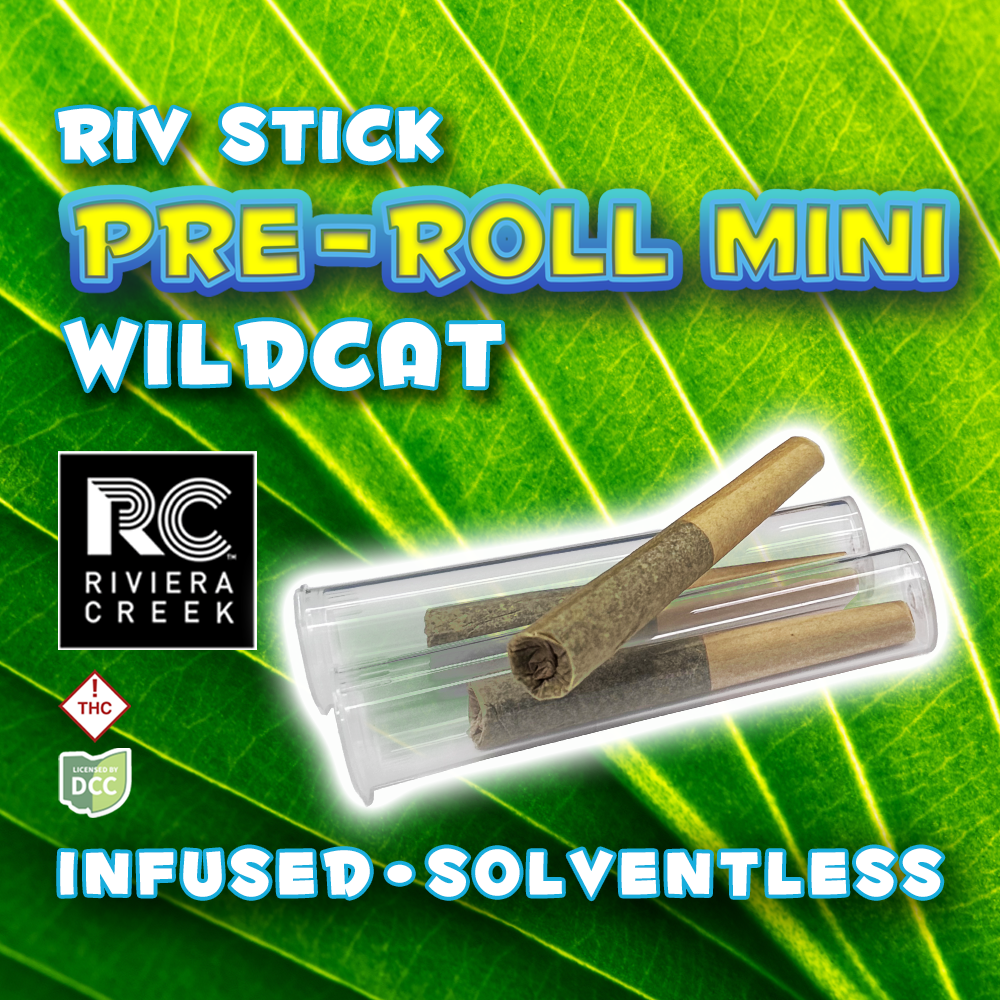 Wild Cat (Sativa) - Infused Pre Roll Minis - 1g - 3pk - Riviera Creek