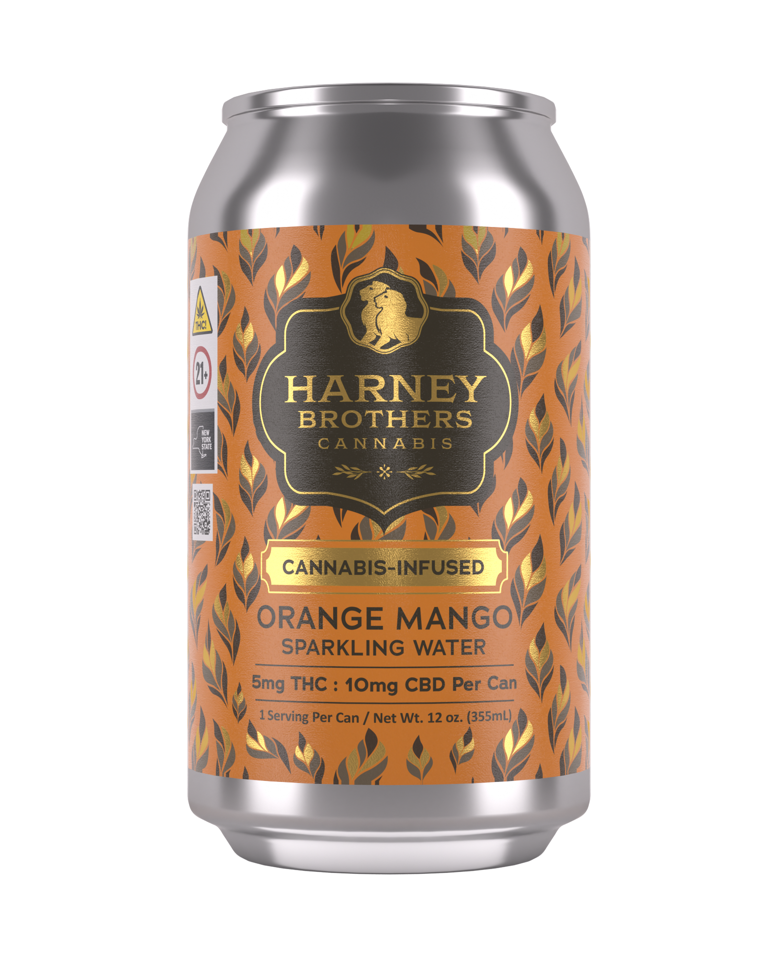 Orange Mango Sparkling Water 10thc 10cbd