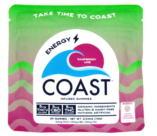 Coast - Raspberry Lime - 20pk 100mg