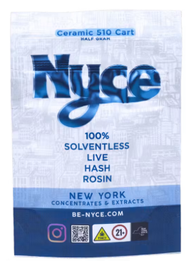 NYCE OG Cheeseburger Live Hash Rosin Cart