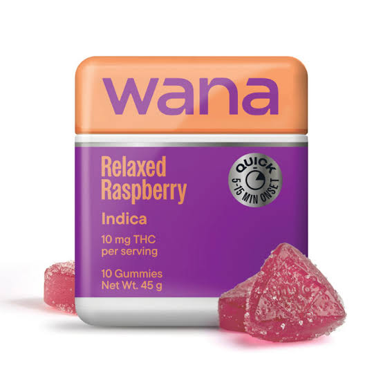 Wana Quick | Relaxed Raspberry | 10pk (Indica)