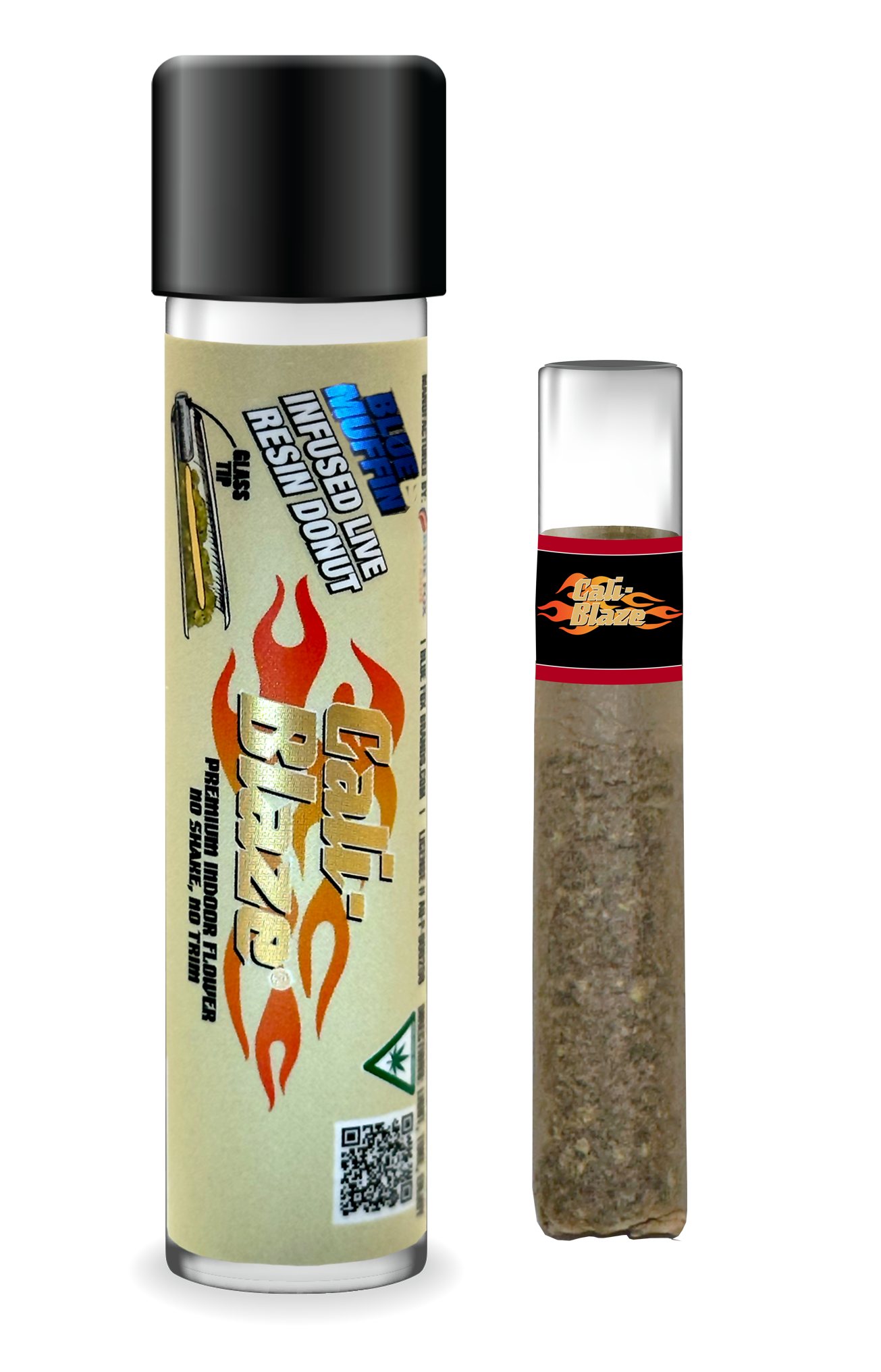 Infused Preroll Donut Blunt - Blue Muffin