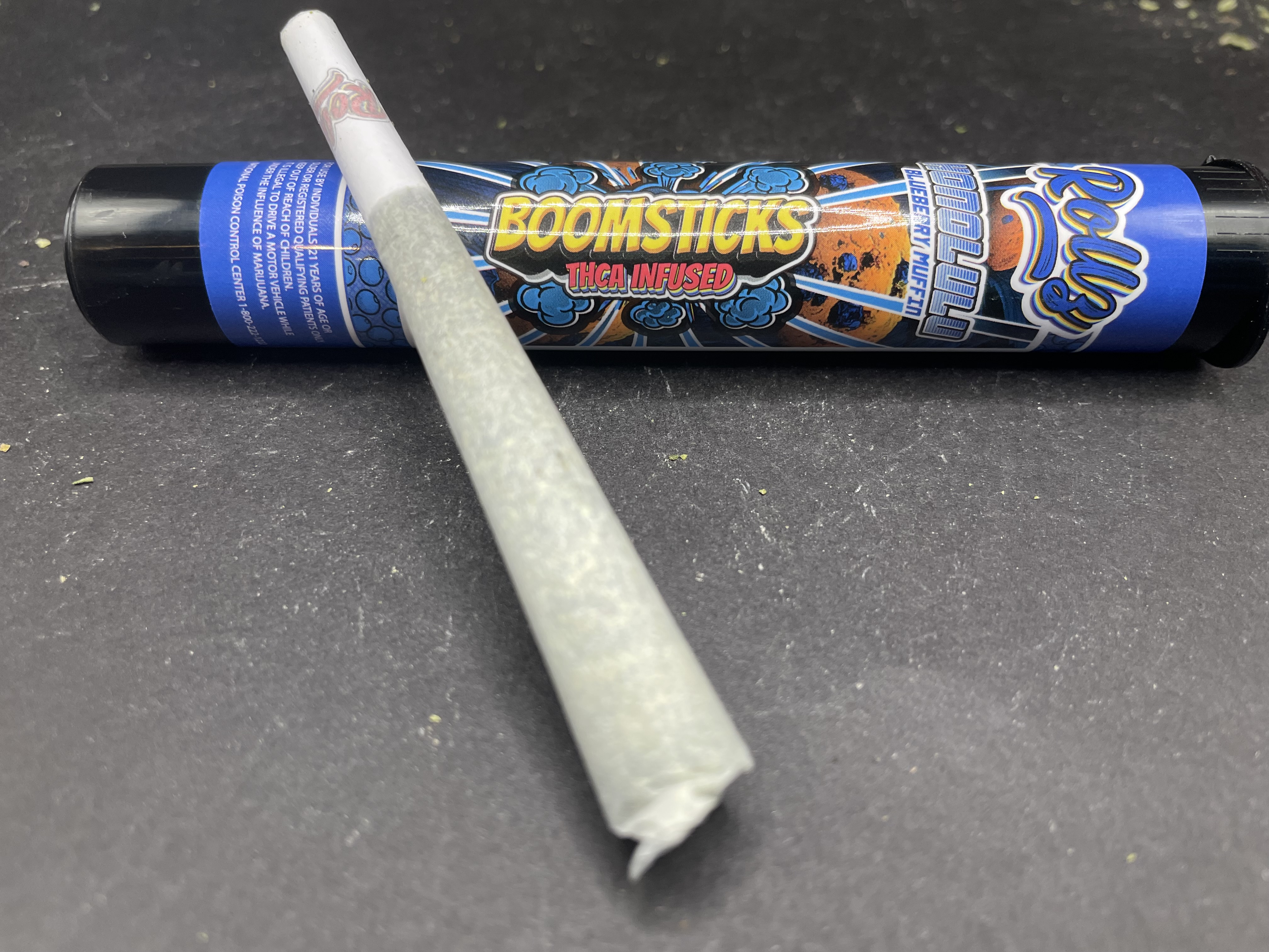 Boomsticks (1g Infused Pre-Roll) - Honolulu Blueberry Muffin