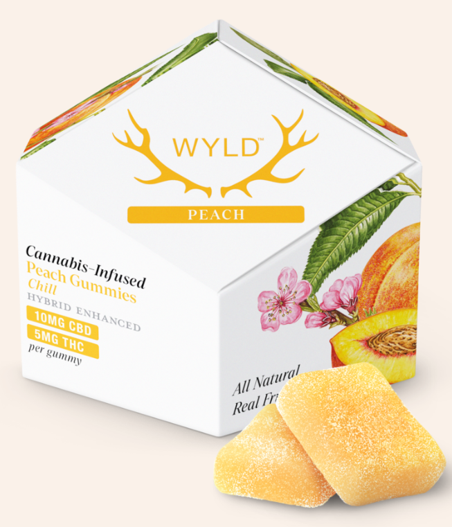 Wyld - Gummies - CBD - 2:1 Peach - 100mgCBD/50mg THC