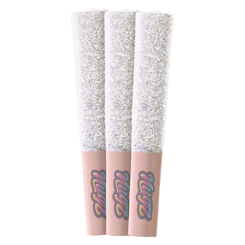 Nugz - Flavour Bomb 50 Atomic Peach Diamond Infused Pre-Rolls - 3x0.5g