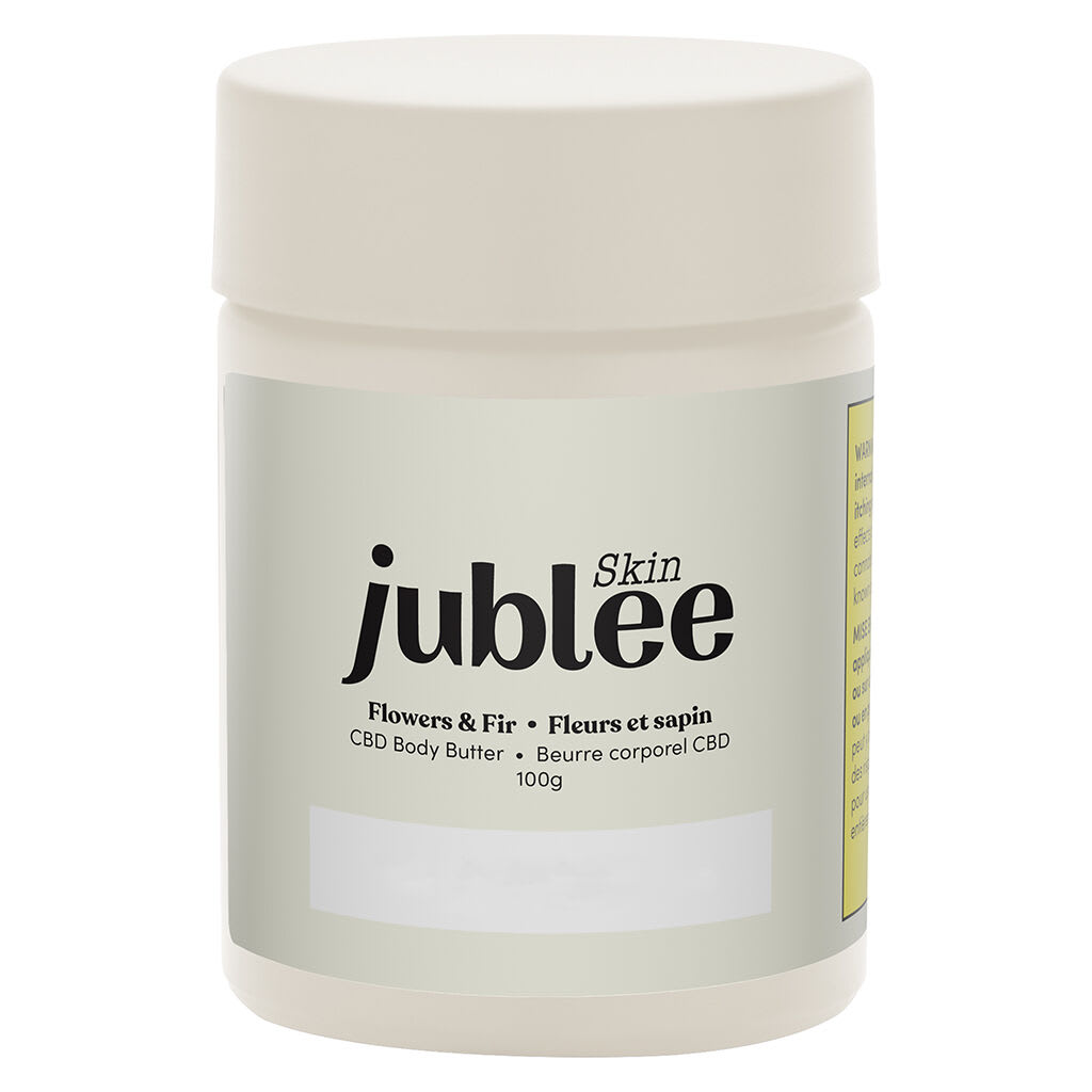 JUBLEE SKIN Extra Strength CBD Body Butter - Flowers & Fir 100g
